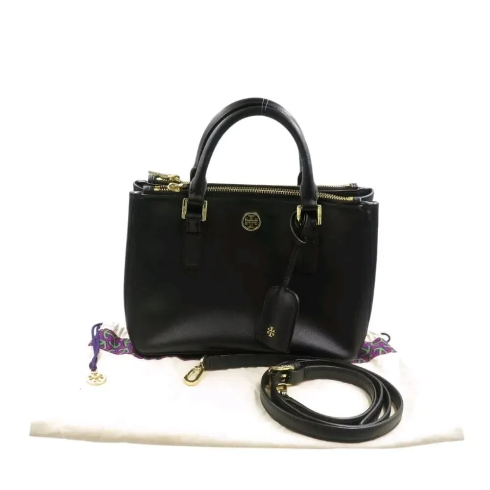 Tory Burch HFA031 Crossbody Bag Black Leather